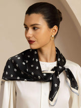 [أسود] SilkSilky-SA Scarf 002