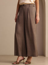 [قهوة] SilkSilky-SA Womens Pants 001