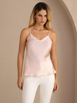 [وردي فاتح] SilkSilky-SA Sleeveless V Neck كامي 004