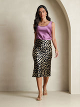 [فهد] SilkSilky-SA 19Momme الحرير الخالص Skirt 006,