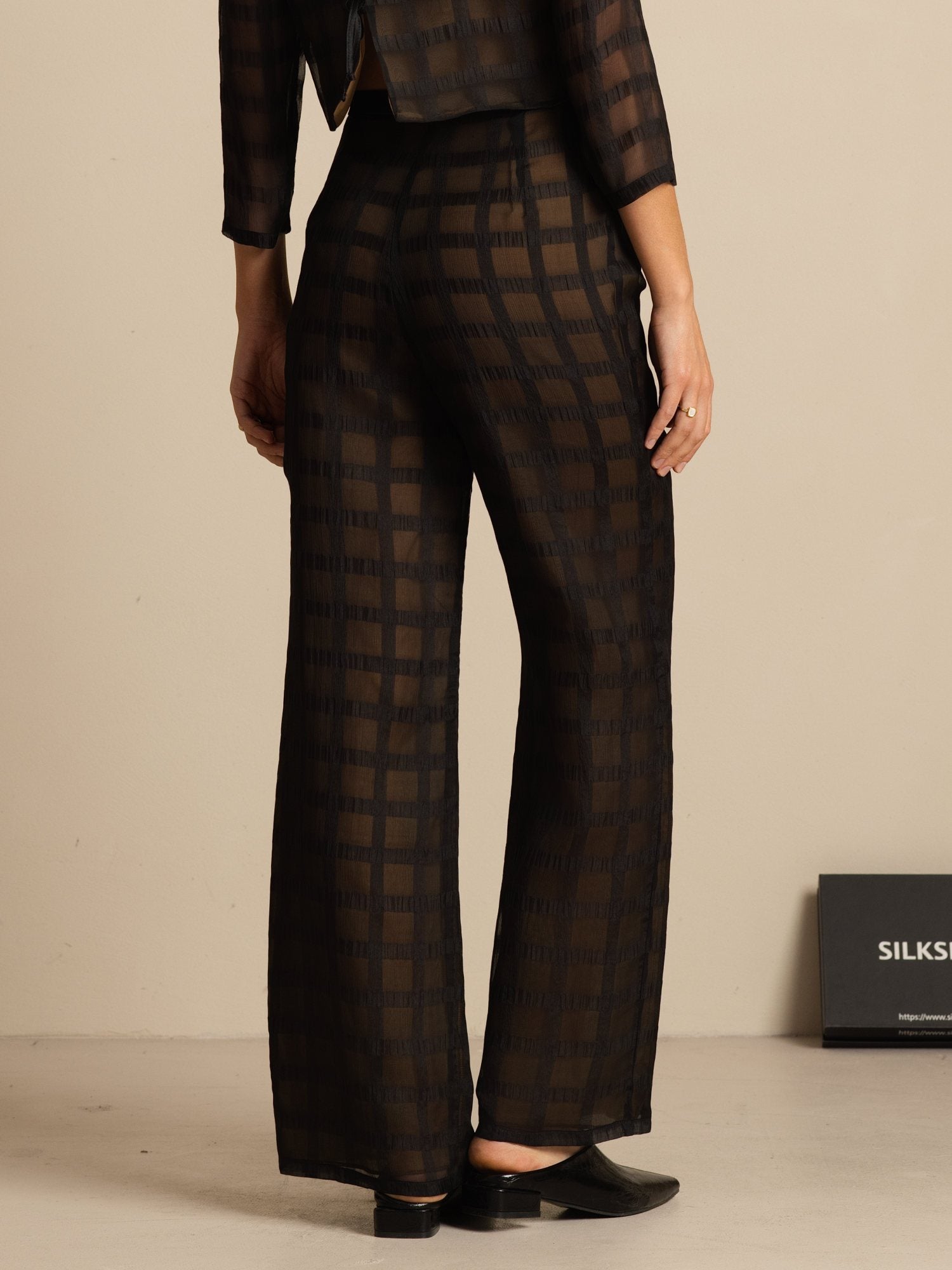[أسود] SilkSilky-SA Womens Pants 002