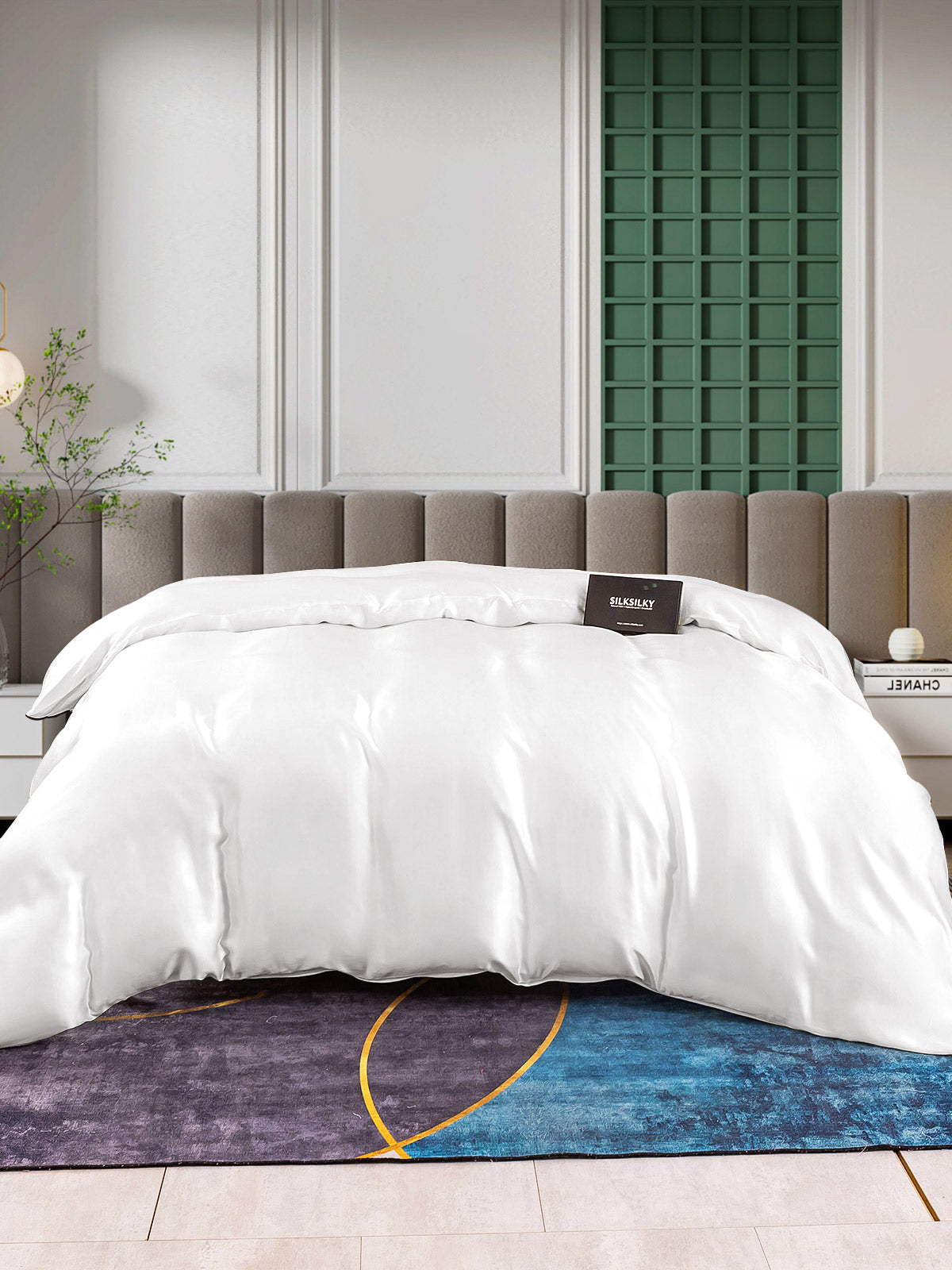 [أبيض] SilkSilky-SA 25Momme Duvet Covers 003