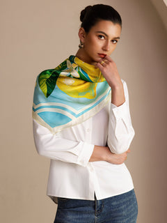 [ليمون أزرق] SilkSilky-SA Scarf 004