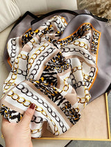 [P076] SilkSilky-SA الحرير الخالص Scarf 003