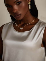 [رمادي فاتح] SilkSilky-SA Sleeveless Round Neck كامي 008