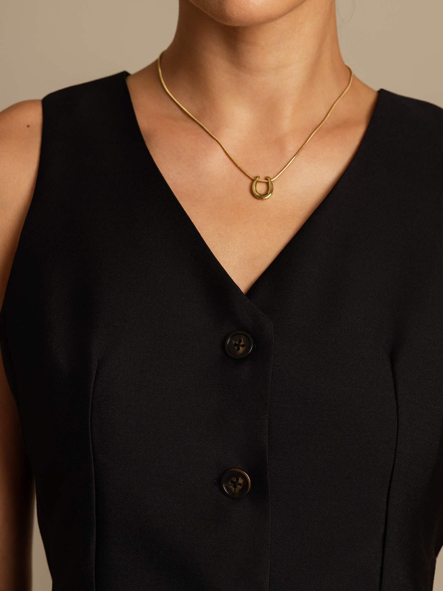 [أسود] SilkSilky-SA 32Momme الحرير رقبة على شكل حرف V سترة نسائية 004,