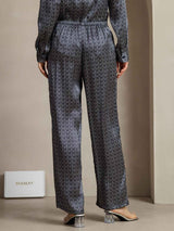 [جنكو كحلي] SilkSilky-SA 19Momme الحرير Womens Pants 002