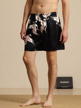 [أسود] SilkSilky-SA Mens Sleep Bottoms 001