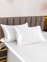 [أبيض] SilkSilky-SA 22Momme الحرير الخالص Pillowcase 002