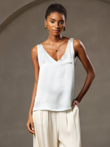 [أزرق فاتح] SilkSilky-SA Sleeveless V Neck كامي 001