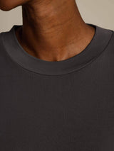 [رمادي] SilkSilky-SA Half Sleeve Crew Neck تي شيرت نسائية 004