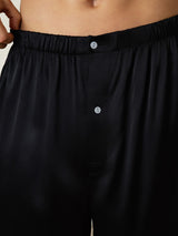 [أسود] SilkSilky-SA Mens Sleep Bottoms 006