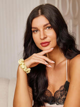 [أصفر فاتح] SilkSilky-SA ربطات شعر 004