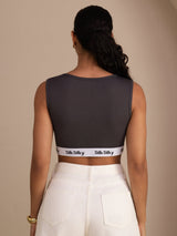 [رمادي] SilkSilky-SA Sleeveless Crew Neck كامي 002