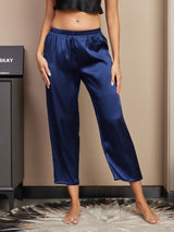 [أزرق غامق] SilkSilky-SA Women's Sleep Shorts 003