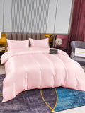 SilkSilky SA 22Momme الحرير الخالص Bedding Set لونالقرنفل 004