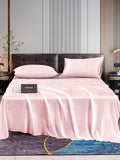 SilkSilky SA 22Momme الحرير الخالص Bedding Set لونالقرنفل 001