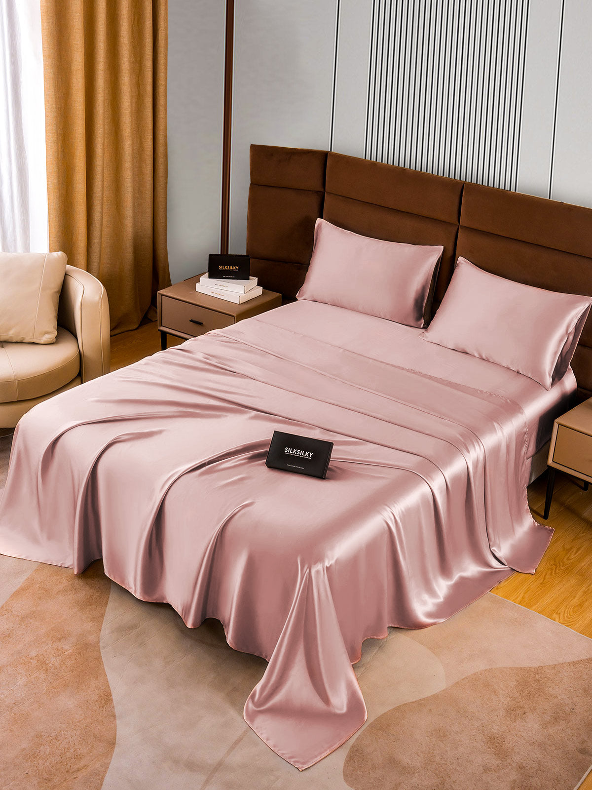 SilkSilky-SA-22Momme-الحرير-الخالص-Bedding-Set-الوردي-الأرجواني-002