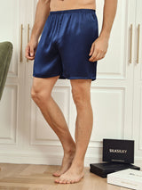 [أزرق غامق] SilkSilky-SA Mens Sleep Bottoms 001