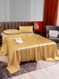 SilkSilky SA 22Momme الحرير الخالص Bedding Set شامبانيا 004