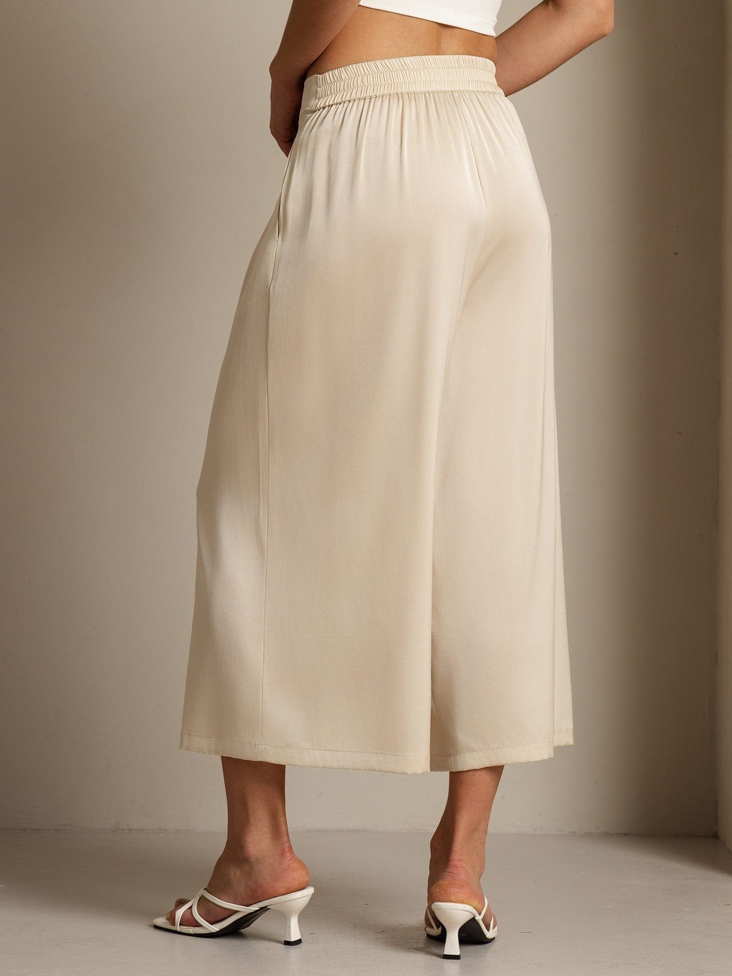 [اللونالبيج] SilkSilky-SA 19Momme الحرير Womens Pants 002