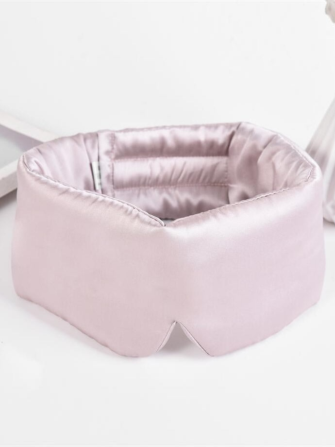 [وردي فاتح] SilkSilky-SA 19Momme الحرير الخالص Eye Mask 006