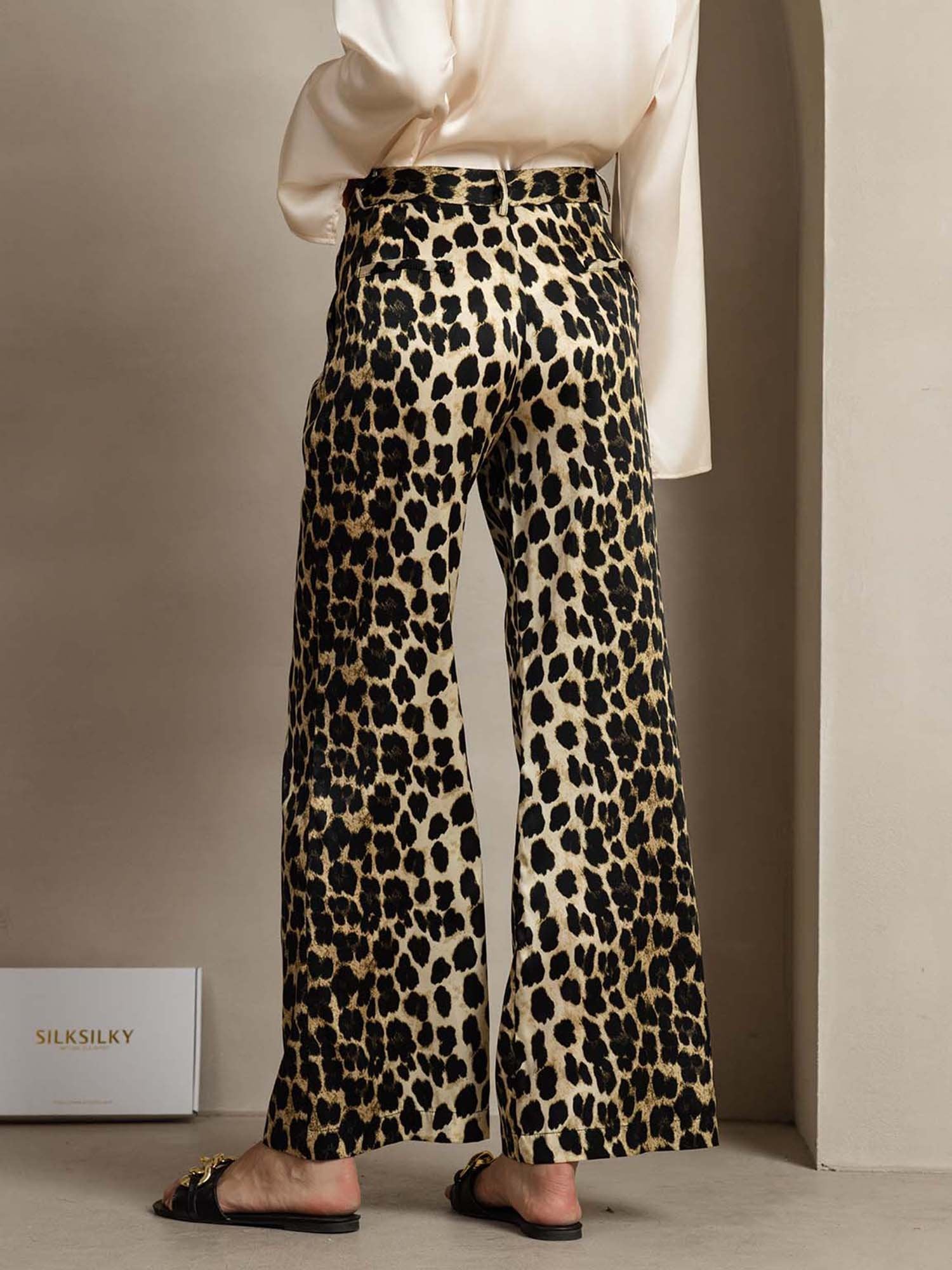 [فهد] SilkSilky-SA 19Momme الحرير Womens Pants 002