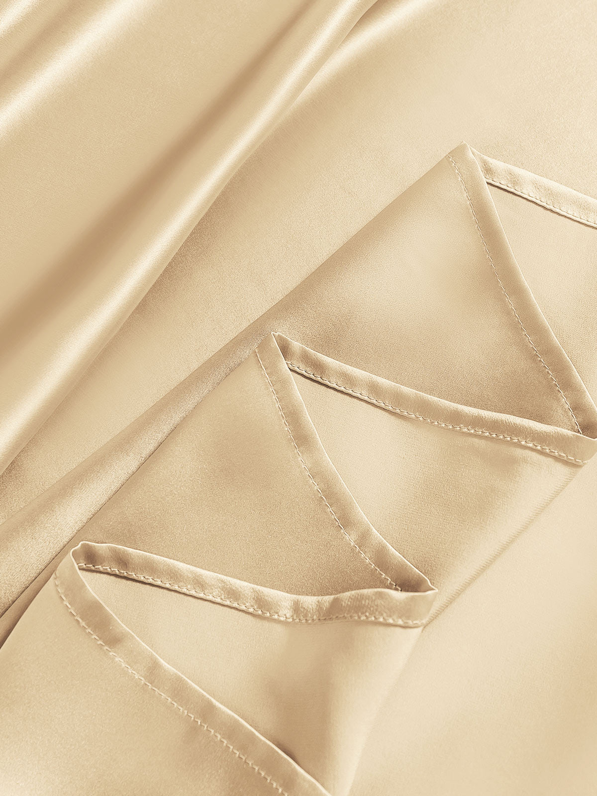 [اللون البيج] SilkSilky-SA 19Momme Pure Silk Bedding Set 005