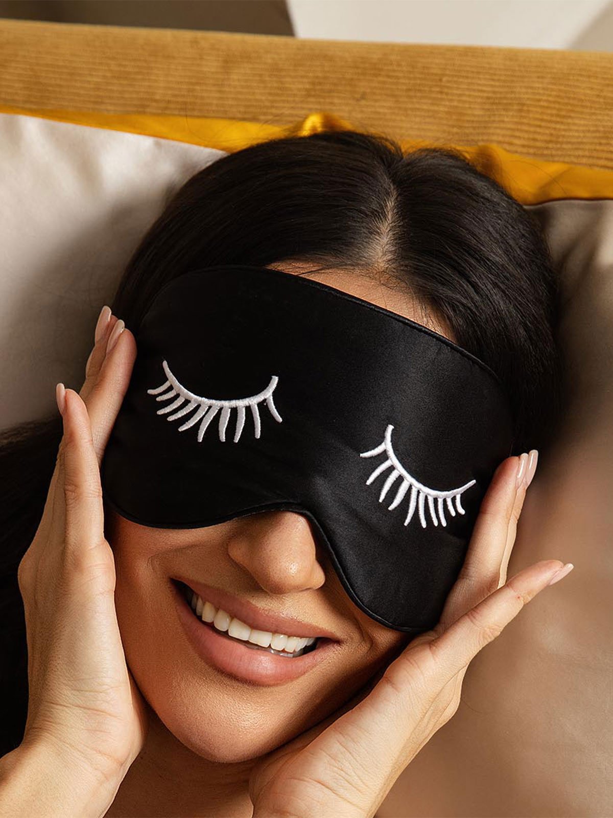 [رموشبيضاء] SilkSilky-SA الحرير الخالص Eye Mask 003