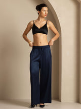 [أزرقغامق] SilkSilky-SA 19Momme Womens Pants 008
