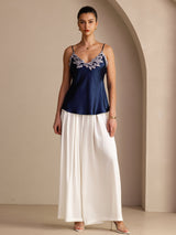 [أزرق غامق] SilkSilky-SA Sleeveless V Neck كامي 006