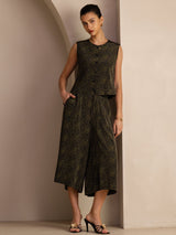[عتيق صنوبري] SilkSilky-SA Sleeveless Crew Neck Women's Outfit Sets 006