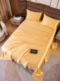 SilkSilky SA 19Momme الحرير الخالص Bedding Set شامبانيا 003