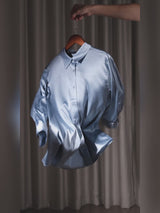 SilkSilky-SA 3/4 Sleeve Lapel Collar بلايز نسائية video 001