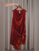SilkSilky-SA Sleeveless Cowl Neck فساتين نسائية video 001