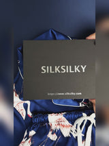 SilkSilky-SA Short Sleeve Lapel Collar طقم بيجامة نسائي video 001