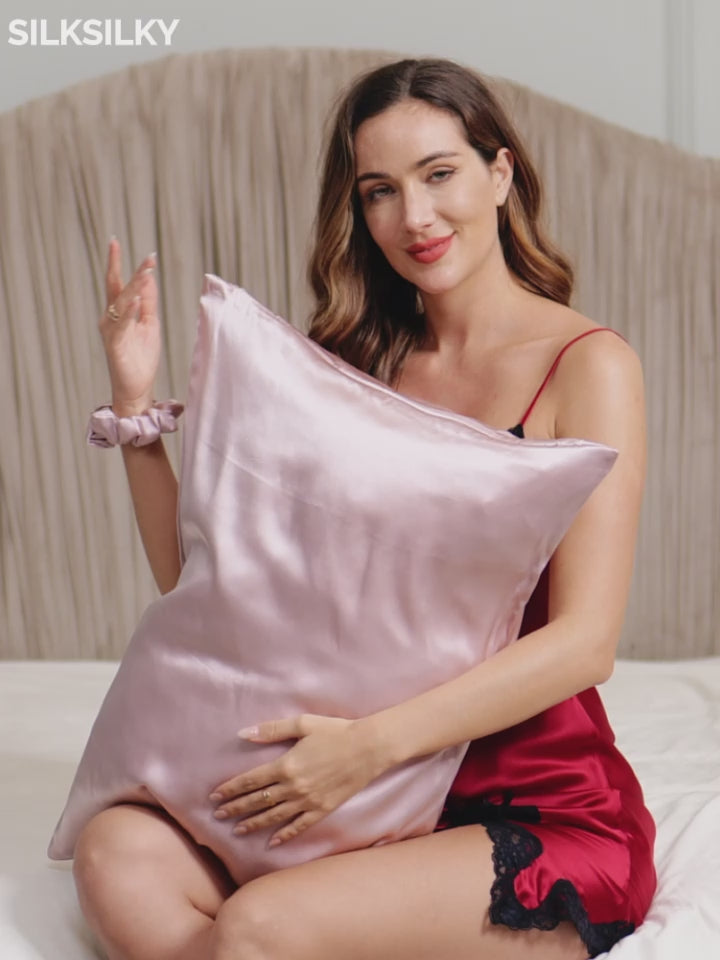 SilkSilky-SA 30Momme الحرير الخالص Pillowcase-video-001