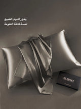 [الرمادي الداكن] SilkSilky-SA 30Momme الحرير الخالص Pillowcase 001