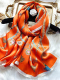 SilkSilky-SA-الحرير-الخالص-Scarf-البرتقالي-003