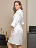 SilkSilky-SA-الحرير-الخالص-نصف-الأكمام-Womens-Robe-أبيض-003