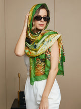 [P072] SilkSilky-SA الحرير الخالص Scarf 006
