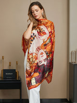 [P073] SilkSilky-SA الحرير الخالص Scarf 013