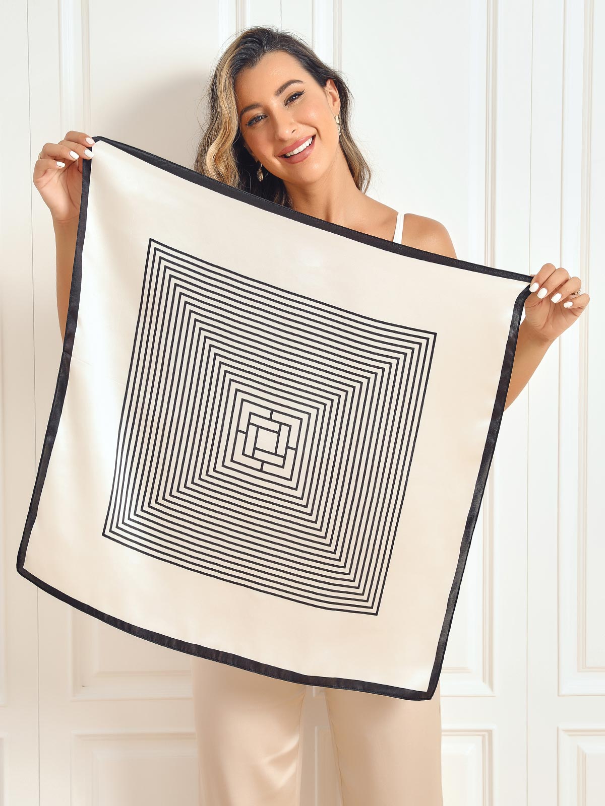 [P061] SilkSilky-SA الحرير الخالص Scarf 005