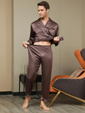 SilkSilky-SA-Silk-Long-Sleeve-Mens-Pajamas-قهوة-007