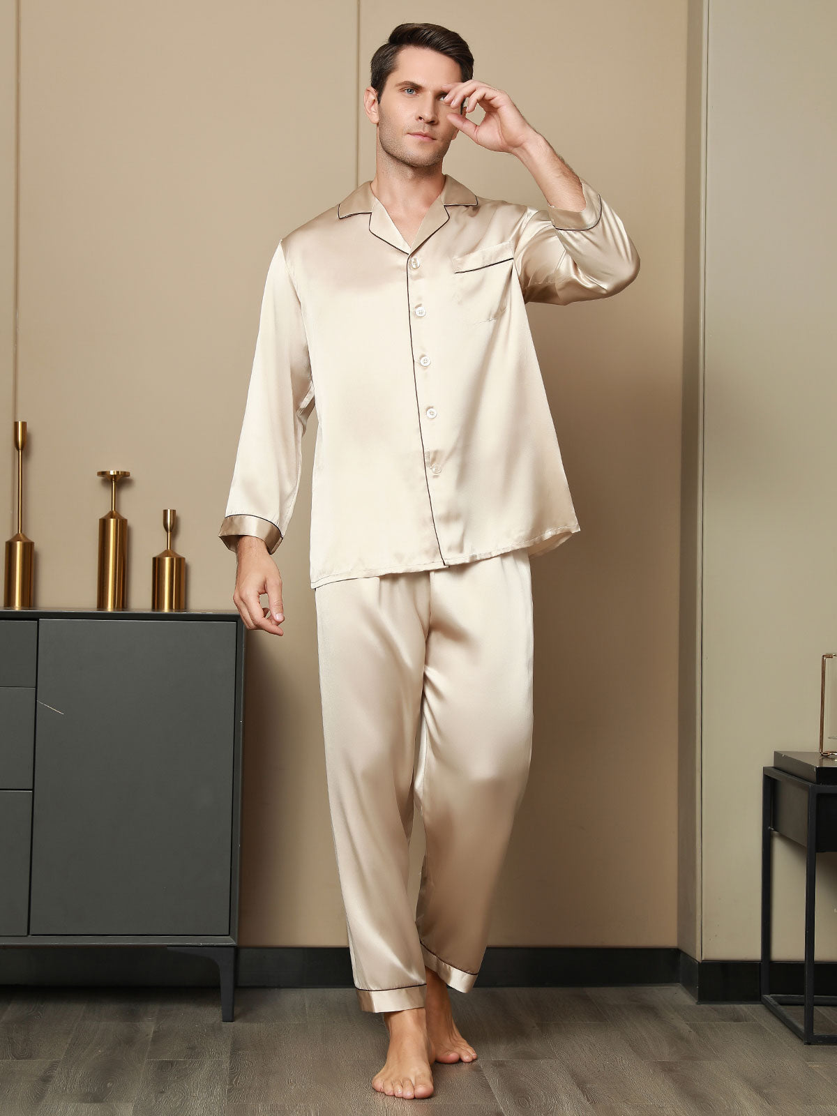 SilkSilky-SA-Silk-Long-Sleeve-Mens-Pajamas-بني-فاتح-004