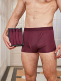 SilkSilky SA Silk Knitted Mens Underwear خمر 001