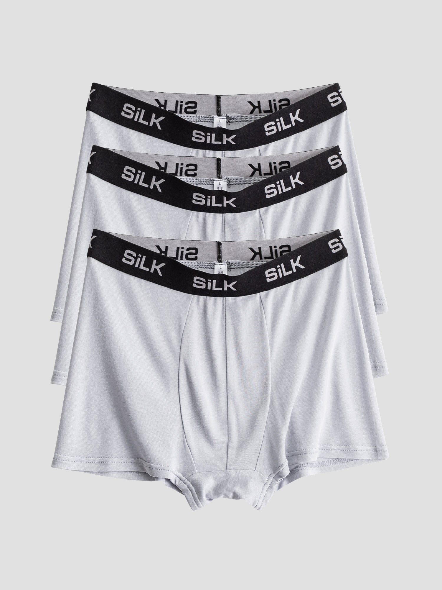 SilkSilky SA محبوك الحرير Mens Underwear رمادي 002