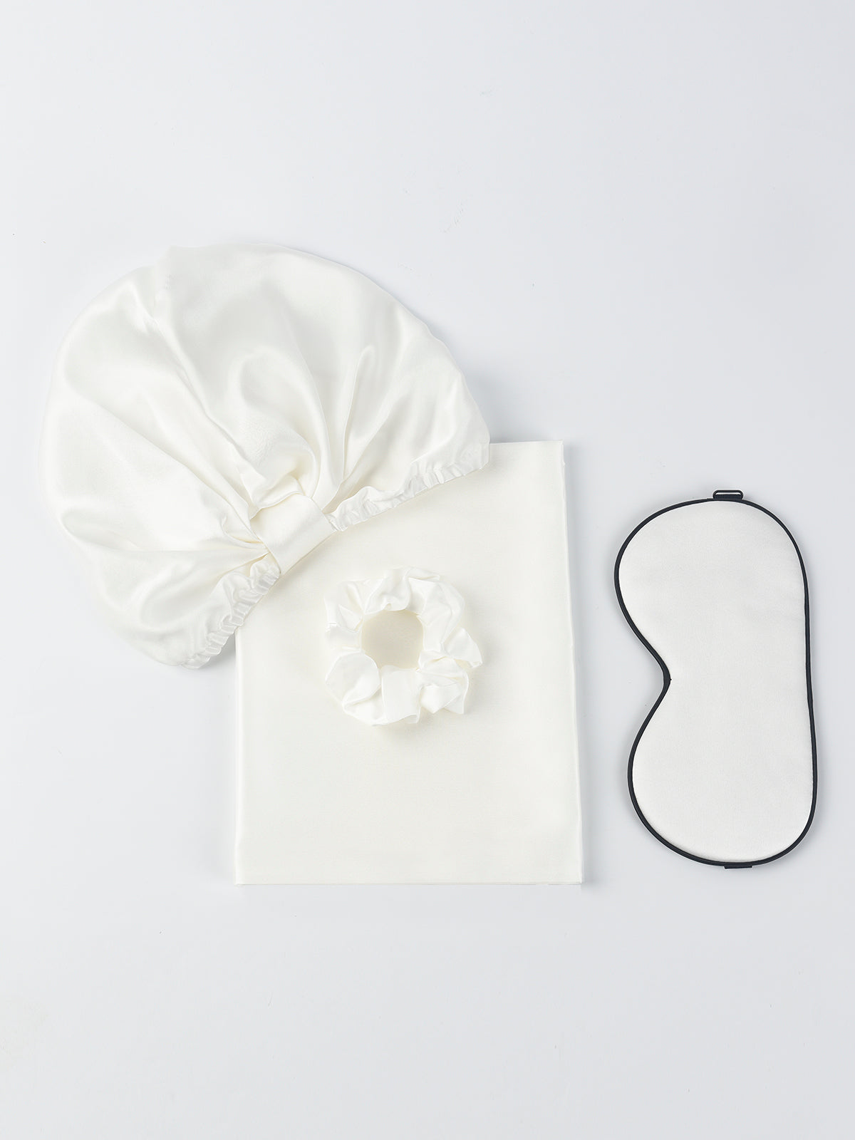 [أبيض] SilkSilky-SA 22Momme الحرير الخالص Pillowcase Set 002