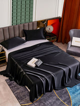 [أسود] SilkSilky-SA 25Momme الحرير الخالص Bedding Set 002