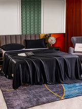 [أسود] SilkSilky-SA 25Momme الحرير الخالص Bedding Set 003